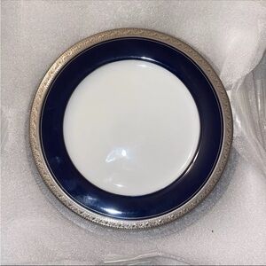 Noritake Legendary Crestwood Cobalt Platinum Salad Plate NEW (Philippines)